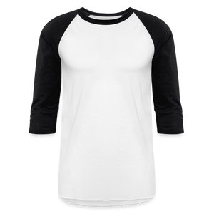 3/4 Sleeve Raglan T-Shirt - white/black