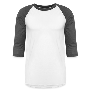 3/4 Sleeve Raglan T-Shirt - white/charcoal