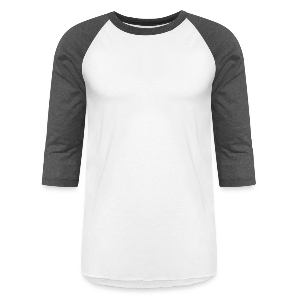 3/4 Sleeve Raglan T-Shirt - white/charcoal