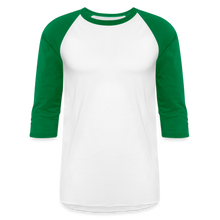 Load image into Gallery viewer, 3/4 Sleeve Raglan T-Shirt - white/kelly green
