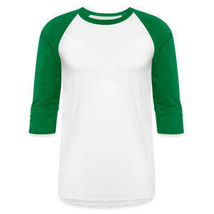 3/4 Sleeve Raglan T-Shirt - white/kelly green