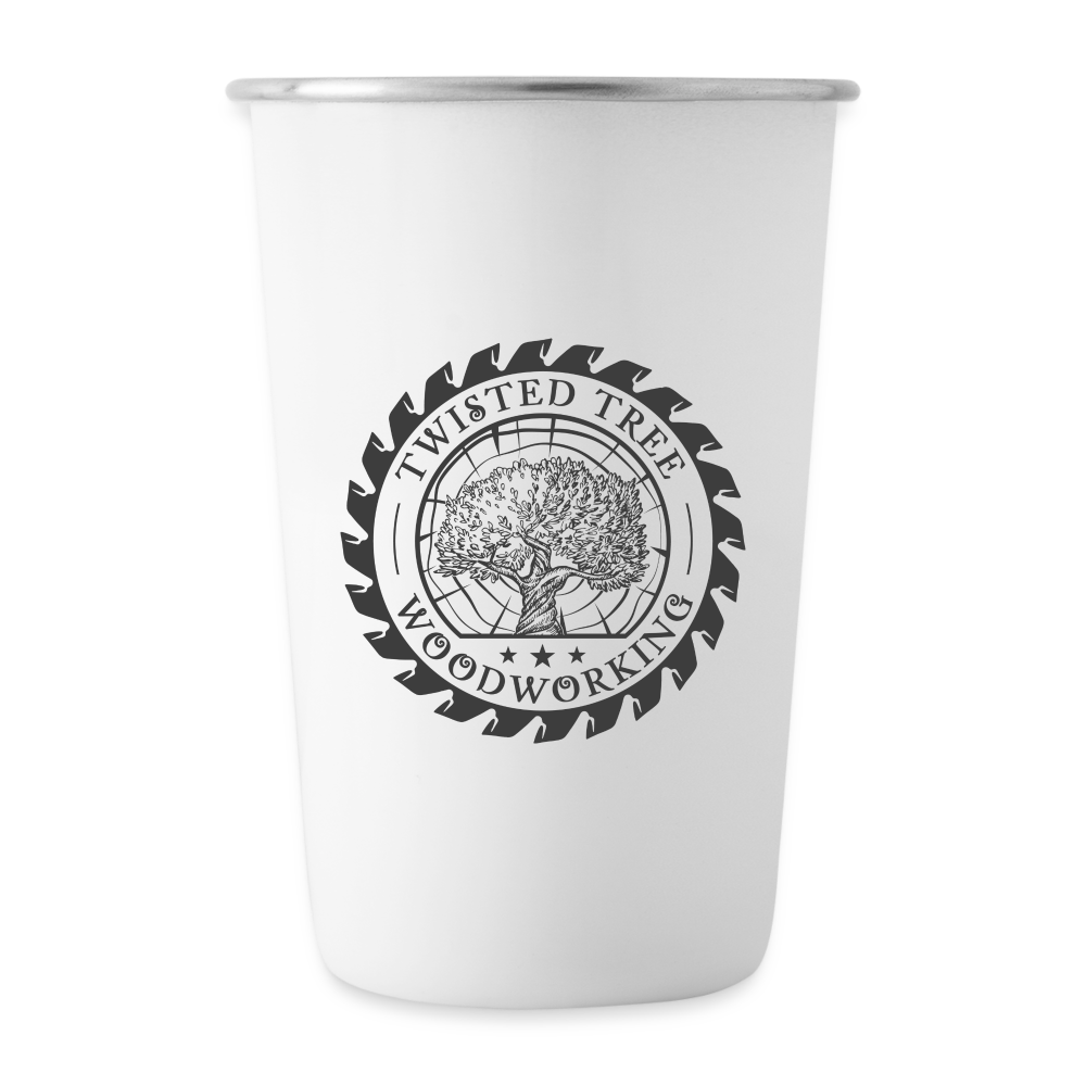 tt Stainless Steel Pint Cup - white