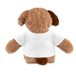 Stuffed Dog with Your Logo - white