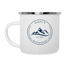 Load image into Gallery viewer, Easty&#39;s Woodshop Camper Mug - white
