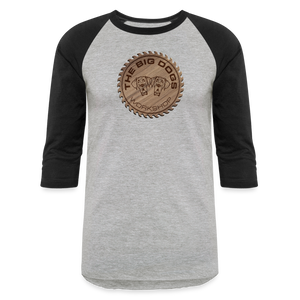 Big Dogs Workshop 3/4 Sleeve Raglan T-Shirt - heather gray/black