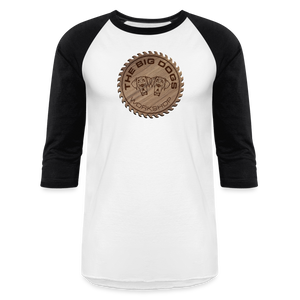 Big Dogs Workshop 3/4 Sleeve Raglan T-Shirt - white/black