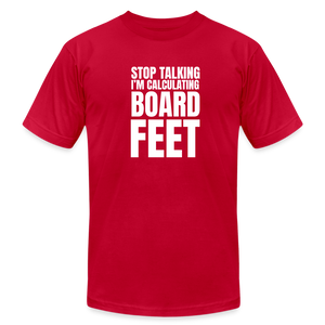 Board Feet Premium T-Shirt - red