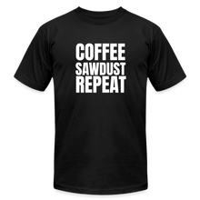 Load image into Gallery viewer, Coffee Sawdust Repeat Premium T-Shirt - black
