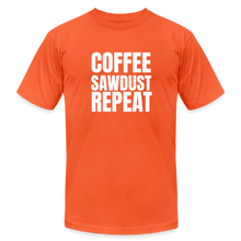 Load image into Gallery viewer, Coffee Sawdust Repeat Premium T-Shirt - orange
