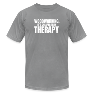 Cheaper than Therapy Premium T-Shirt - slate