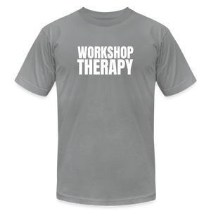 Workshop Therapy T-Shirt by Bella + Canvas - slate