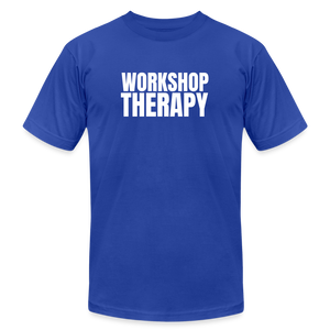 Workshop Therapy T-Shirt by Bella + Canvas - royal blue