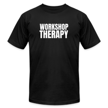 Load image into Gallery viewer, Workshop Therapy T-Shirt by Bella + Canvas - black
