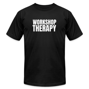 Workshop Therapy T-Shirt by Bella + Canvas - black