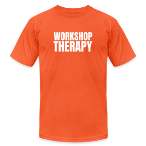 Workshop Therapy T-Shirt by Bella + Canvas - orange