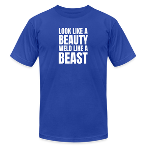 Weld Like a Beast Premium T-Shirt - royal blue