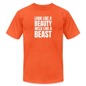 Weld Like a Beast Premium T-Shirt - orange