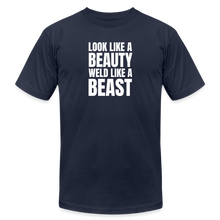 Load image into Gallery viewer, Weld Like a Beast Premium T-Shirt - navy
