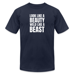 Weld Like a Beast Premium T-Shirt - navy
