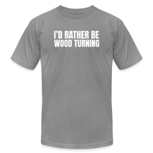 Load image into Gallery viewer, Rather Wood Turning Premium T-Shirt - slate
