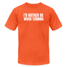 Load image into Gallery viewer, Rather Wood Turning Premium T-Shirt - orange
