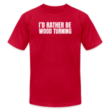 Load image into Gallery viewer, Rather Wood Turning Premium T-Shirt - red
