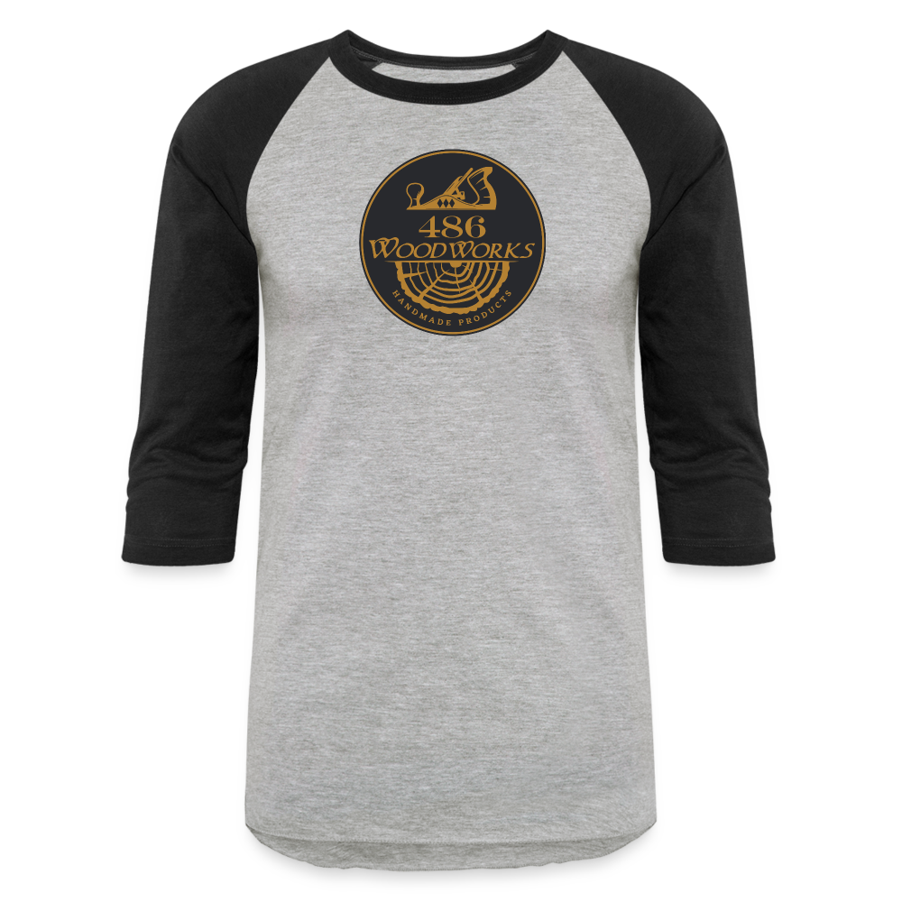 486 Woodworks 3/4 Sleeve Raglan T-Shirt - heather gray/black