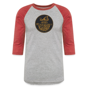 486 Woodworks 3/4 Sleeve Raglan T-Shirt - heather gray/red