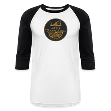 Load image into Gallery viewer, 486 Woodworks 3/4 Sleeve Raglan T-Shirt - white/black

