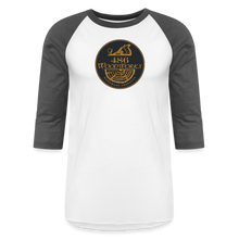 Load image into Gallery viewer, 486 Woodworks 3/4 Sleeve Raglan T-Shirt - white/charcoal
