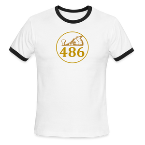 486 Woodworks Ringer T-Shirt - white/black