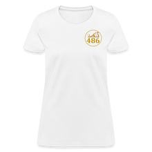 Load image into Gallery viewer, 486 Woodworks Women&#39;s T-Shirt - white
