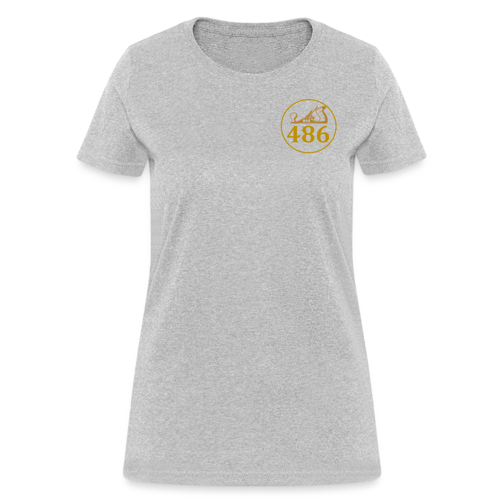 486 Woodworks Women's T-Shirt - heather gray