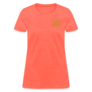 486 Woodworks Women's T-Shirt - heather coral