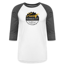 Load image into Gallery viewer, Fawcett Woodcraft 3/4 Sleeve Raglan T-Shirt - white/charcoal
