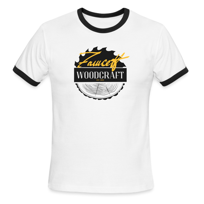 Fawcett Woodcraft Ringer T-Shirt - white/black