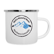Load image into Gallery viewer, NoCo Wood and Resin Camper Mug - white

