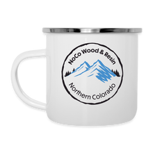 Load image into Gallery viewer, NoCo Wood and Resin Camper Mug - white
