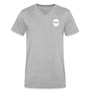 Villeneuve Woodworks V-Neck T-Shirt - heather gray