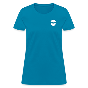 Villeneuve Woodworks Womens T-Shirt - turquoise